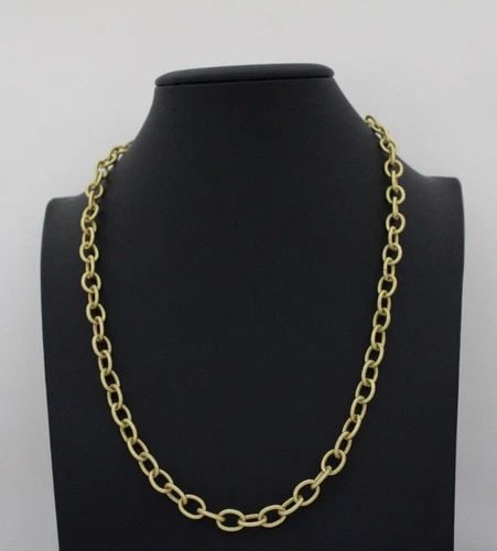 JUDITH RIPKA STERLING SILVER & GOLD TONED ROLO CHAIN 20" NECKLACE -38.5G (1 of 2)