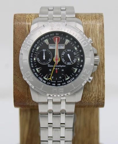TONINO LAMBORGHINI SPIDER BLACK 40MM DAY MONTH CHRONOGRAPH DIAL 5015.61 WATCH (1 of 2)