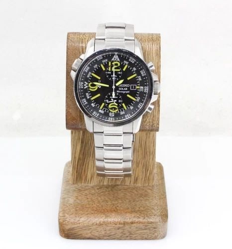 SEIKO SOLAR MEN'S CHRONOGRAPH 42MM BLACK & YELLOW DIAL W/ DATE ALARM V172-0AG0: SEIKO SOLAR MEN'S CHRONOGRAPH 42MM BLACK & YELLOW DIAL W/ DATE ALARM V172-0AG0 SEIKO SOLAR MEN'S CHRONOGRAPH 42MM BLACK & YELLOW DIAL W/ DATE ALARM V172-0AG0 Description Seiko Solar Men's Chronograph 