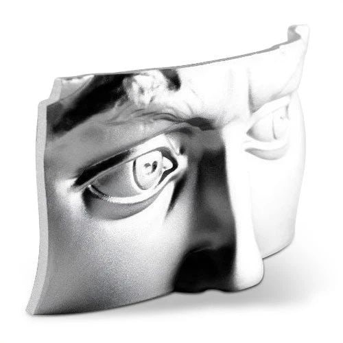 SOUTH KOREA 2 OZ .999 SILVER MICHAELANGELO DAVID MASK STACKABLE (1 of 2)