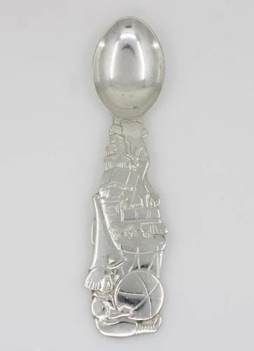 TIFFANY & CO. STERLING SILVER BABY FEEDING SPOON TOYBOX MOTIF 54 GRAMS (1 of 2)
