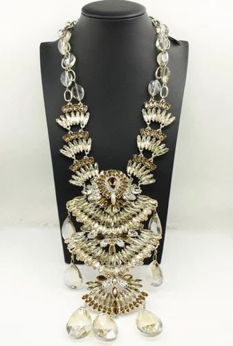 CHICOS PARIS RHINESTONE LIMITED EDITION BIB 17" NECKLACE BNWT (1 of 2)