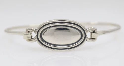 JAMES AVERY STERLING SILVER OVAL HOOK BAND BRACELET 6.75" - 13.2 GRAMS (1 of 2)