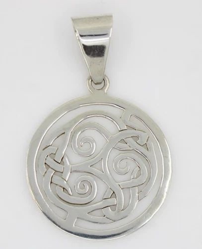 RETIRED SILPADA STERLING SILVER CELTIC TRISKELE KNOT PENDANT 24.6 GRAMS (1 of 2)