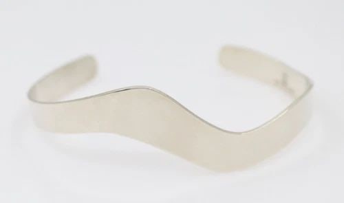 JAMES AVERY STERLING SILVER WAVE CUFF BRACELET 7" - 12.7 GRAMS (1 of 2)