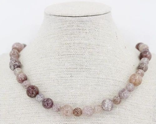 JAY KING DTR STERLING SILVER STRAWBERRY ROSE QUARTZ BEADED 36" NECKLACE (1 of 2)
