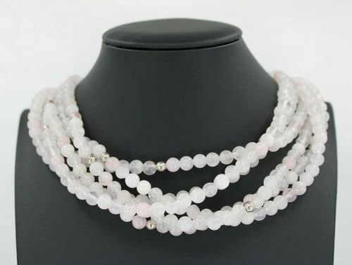DTR JAY KING STERLING SILVER 7 STRAND ROSE QUARTZ GEMSTONE NECKLACE 24-27": DTR JAY KING STERLING SILVER 7 STRAND ROSE QUARTZ GEMSTONE NECKLACE 24-27" DTR JAY KING STERLING SILVER 7 STRAND ROSE QUARTZ GEMSTONE NECKLACE 24-27" Description DTR Jay King Sterling Silver 7 Strand 
