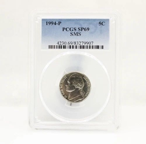 1994-P JEFFERSON NICKEL PCGS SP69 SMS 5C (1 of 2)