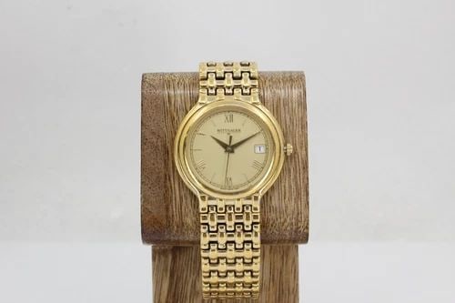 WITTNAUER GOLD COLORED SWISS WATCH 33MM CASE BE8187 (1 of 2)