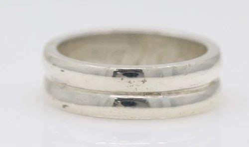 MIGNON FAGET STERLING SILVER 6MM BAND RING SIZE 6.5 (1 of 2)