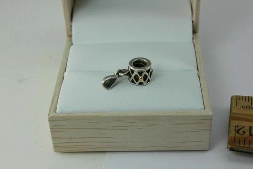 AUTHENTIC PANDORA WORLD HEALTH STERLING SILVER 14K BEAD CHARM DANGLE 790472 (1 of 2)