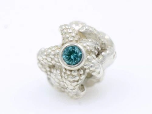 AUTHENTIC PANDORA STERLING SILVER "SEA STAR" STARFISH CHARM #791163SST (1 of 2)