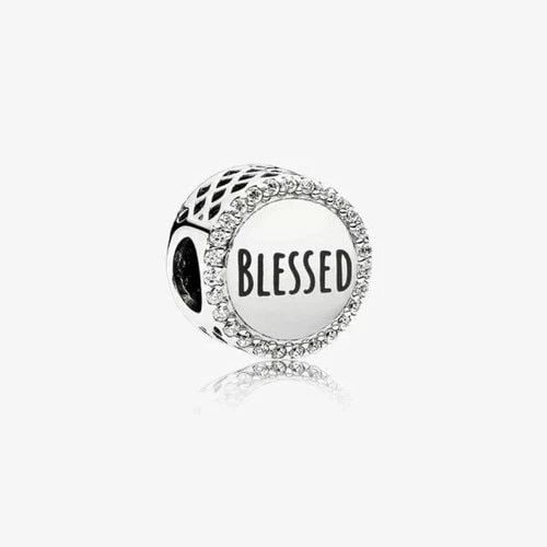 AUTHENTIC PANDORA STERLING SILVER BLESSED BEAD CHARM 792016CZ_3 (1 of 2)