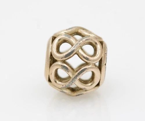 RETIRED PANDORA ALE ROSE GOLD OPENWORK INFINITE CHARM 781872 1.6 GRAMS (1 of 2)