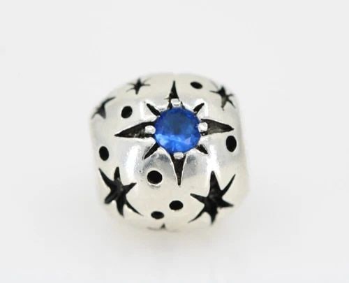 CHAMILIA DISNEY STERLING BLUE CZ "DREAMS REALLY DO COME TRUE" CHARM (1 of 2)