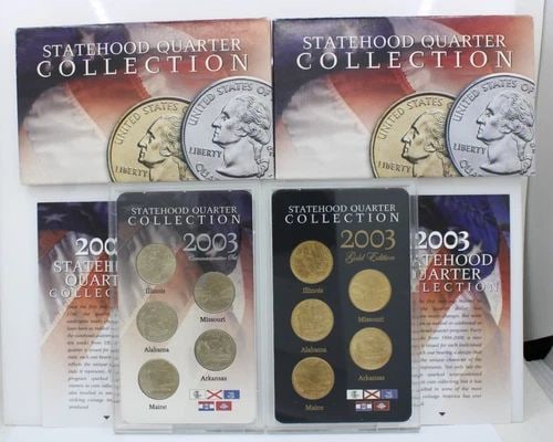 2003-D & GOLD STATEHOOD QUARTER COLLECTION SET COINS (1 of 2)