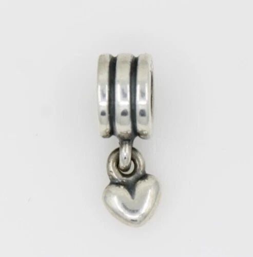 PANDORA STERLING SILVER PUFFY HEART DANGLE CHARM 790276 (1 of 2)