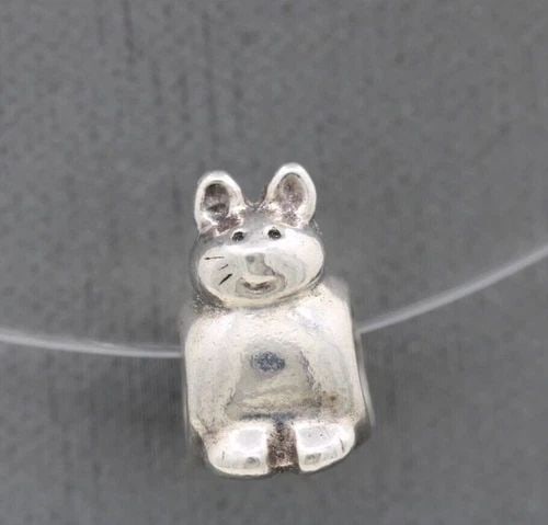 AUTHENTIC ALE PANDORA .925 STERLING SILVER KITTY CAT KITTEN CHARM 790284 (1 of 2)