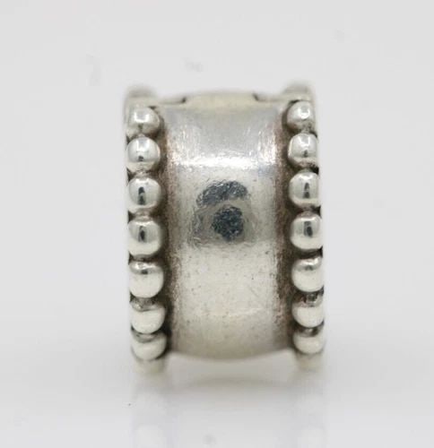 PANDORA STERLING SILVER S925 ALE BEVELED CLIP CHARM 790267 2.8 GRAMS (1 of 2)