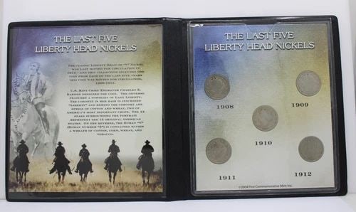 1908 - 1912 THE LAST FIVE LIBERTY HEAD NICKELS (1 of 2)