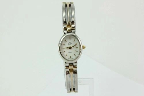 ELGIN WHITE DIAL TWO TONE STAINLESS STEEL LADIES WATCH ELB155 FREE SHIPPING! (1 of 2)