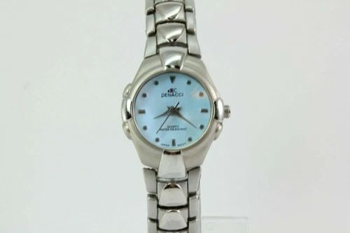 LADIES DENACCI SPECIALTY CRYSTAL JAPAN MOVEMENT STAINLESS STEEL WATCH FS! (1 of 2)