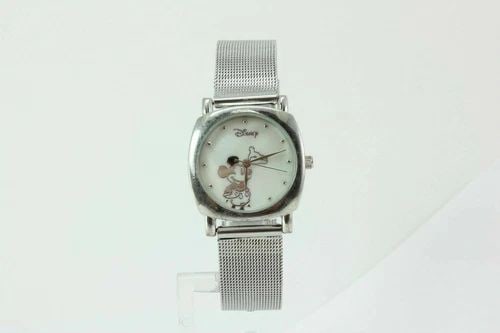 DISNEY MICKEY ACCUTIME MOTHER OF PEARL DIAL MESH BAND LADIES WATCH MK2010 (1 of 2)