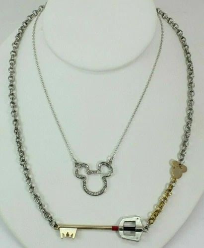 DISNEY LOT OF 2 KEYS TO KINGDOM 27" MICKEY RHINESTONE SILHOUETTE 17" NECKLACES!: DISNEY LOT OF 2 KEYS TO KINGDOM 27" MICKEY RHINESTONE SILHOUETTE 17" NECKLACES! Description DISNEY LOT OF 2 KEYS TO KINGDOM 27" MICKEY RHINESTONE SILHOUETTE 17" NECKLACES! Item is in good condition. M