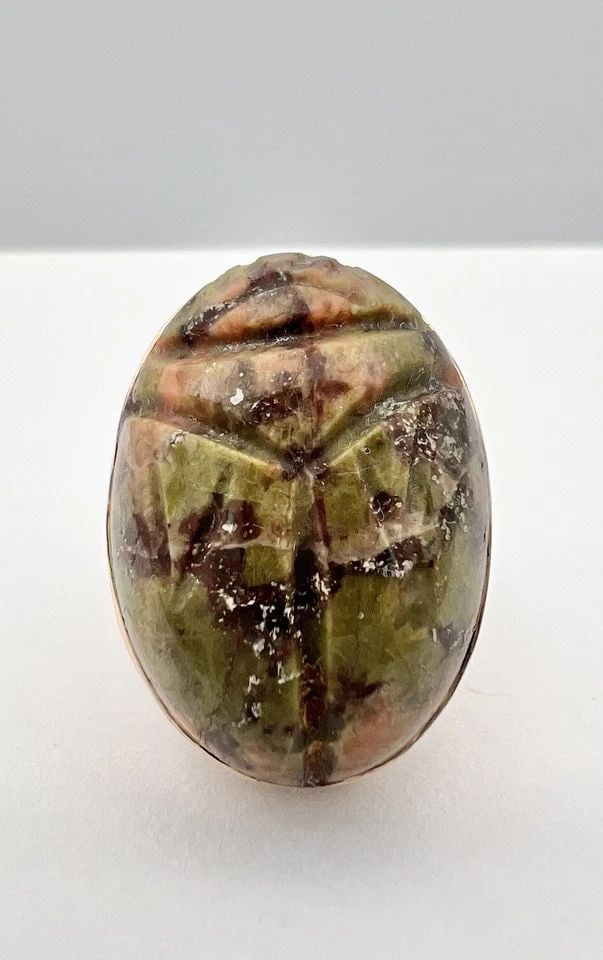 ANTIQUE EGYPTIAN 10K YELLOW GOLD CARVED CABOCHON TURQUOISE SCARAB BEETLE RING: ANTIQUE EGYPTIAN 10K YELLOW GOLD CARVED CABOCHON TURQUOISE SCARAB BEETLE RING Antique Egyptian 10k Yellow Gold Carved Cabochon Turquoise Scarab Beetle Ring Ring Size: 6.5- Can be Resized With Out Dama