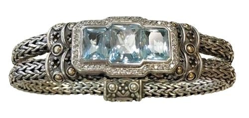 18K WHITE GOLD & DIAMOND ESTATE RING (1 of 2)