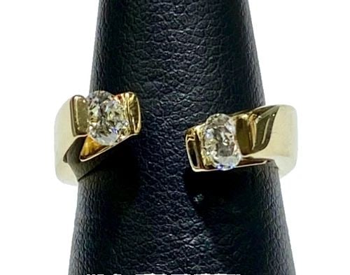 STERLING SILVER & BLUE TOPAZ RING SIZE 5.75 (1 of 2)