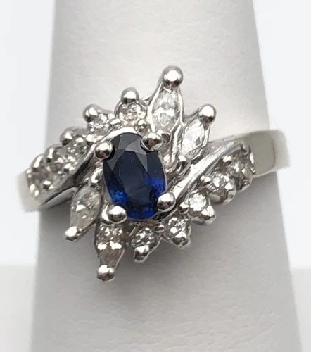 IPS STRELING SILVER & 14K YELLOW GOLD SOLITAIRE BAND RING & BLACK ONYX SIZE 6.5 (1 of 2)