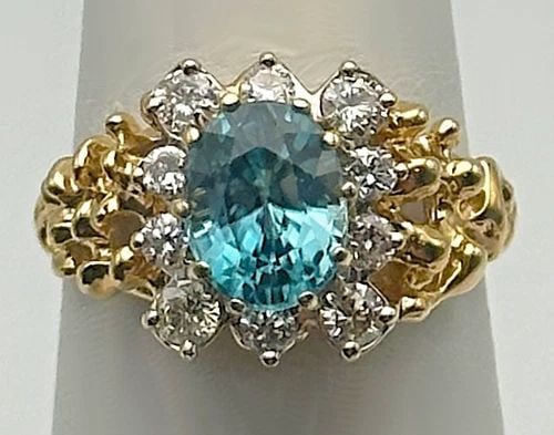 DESIGNER KHR STERLING SILVER, MOONSTONE & BLACK STONE RING SIZE 8 (1 of 2)