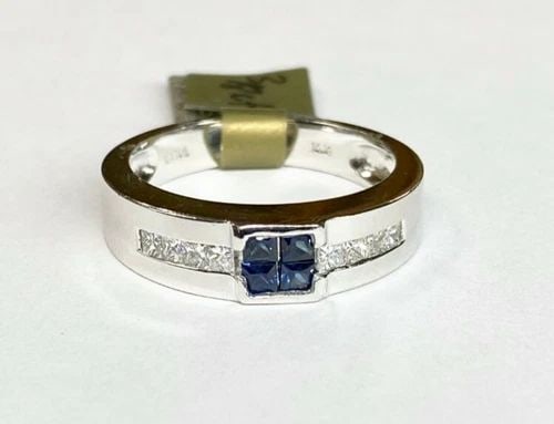 STERLING SILVER RING WITH OVAL ORANGE STONE SIZE 8 (1 of 2)