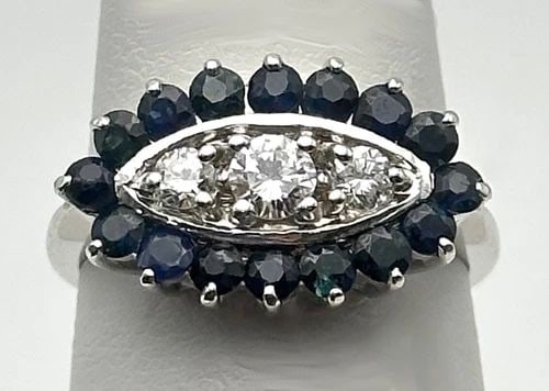 3 STONE & STERLING SILVER ADJUSTABLE BRACELET (1 of 2)