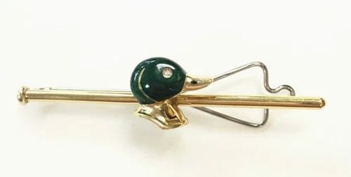 MALACHITE & STERLING SILVER HEART & DANGLING FEATHER EARRINGS NAVAJO (1 of 2)
