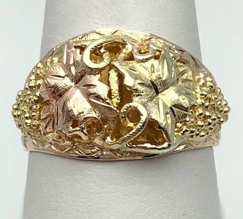 STERLING SILVER AND TIGER'S EYE RING SIZE 6.75 (1 of 2)