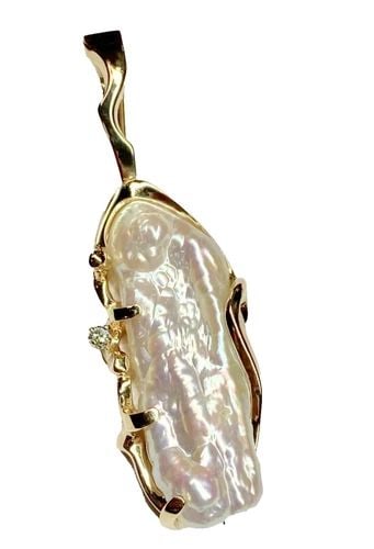 SAJEN STERLING SILVER DROP EARRINGS WITH RED STONES & PEARLS (1 of 2)