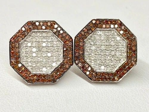 STERLING SILVER & AUTRALIAN BLUE OPAL STUD EARRINGS (1 of 2)