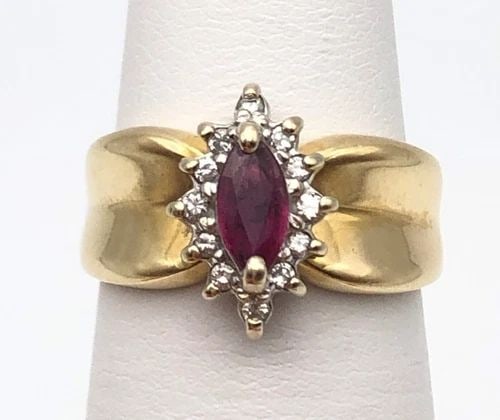 STERLING SILVER & FLORITE RING SIZE 5.5 (1 of 2)