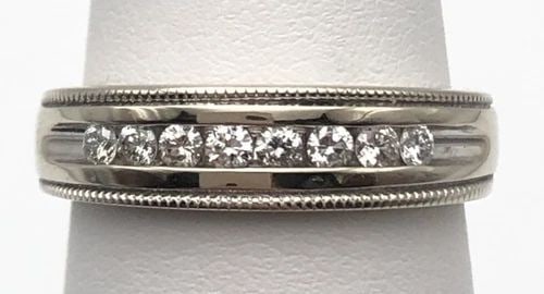 PANDORA STERLING SILVER BIRTHSTONE PINK STONE RING SIZE 6 (54) (1 of 2)