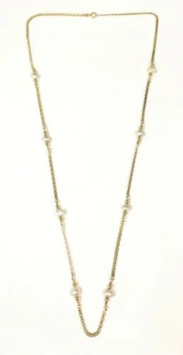 STERLING SILVER FIGARO BRACELET 7" (1 of 2)