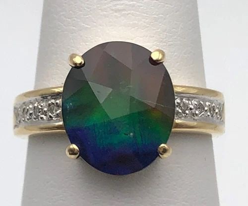STERLING SILVER SIZE 4 RING WITH COLORLESS STONES (1 of 2)