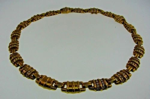WONDERFUL JUDITH RIPKA 18K YELLOW GOLD & DIAMOND NECKLACE (1 of 2)