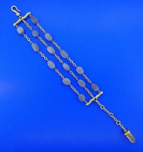 H. STERN 18K YELLOW GOLD, DIAMOND, GEMSTONE & QUARTZ BRACELET (1 of 2)