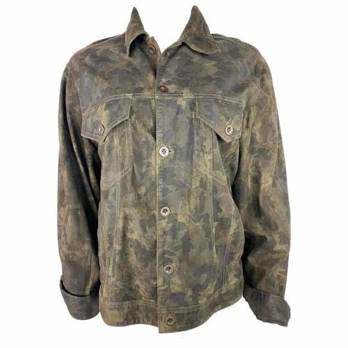 FAITH CONNEXTION GREEN CAMOUFLAGE JACKET, SIZE MEDIUM (1 of 2)