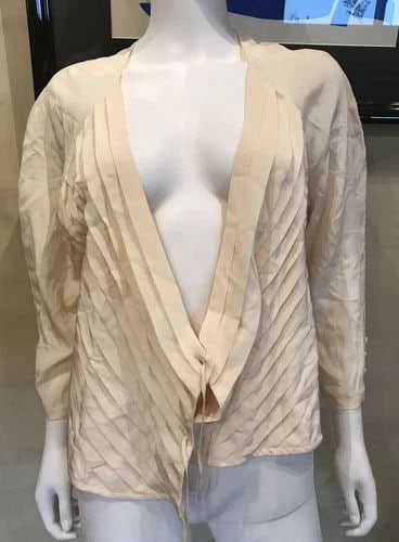 BARBARA BUI CREAM BLOUSE SILK SIZE 2 (1 of 2)