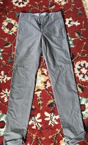 JIL SANDER GRAY WOOL PANTS SIZE MEDIUM (1 of 2)