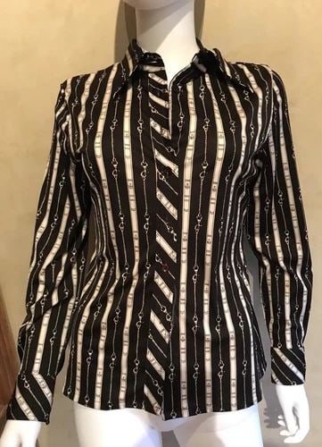 VINTAGE 1970S BLOUSE SIZE 46 (1 of 2)