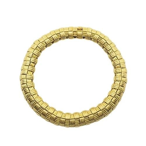 VINTAGE CARTIER PARIS 18K GOLD RETRO GRID LINK BRACELET, 1950S-1970S (1 of 2)